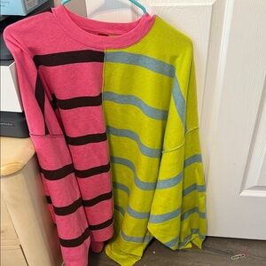 Free People Multicolor Striped Top